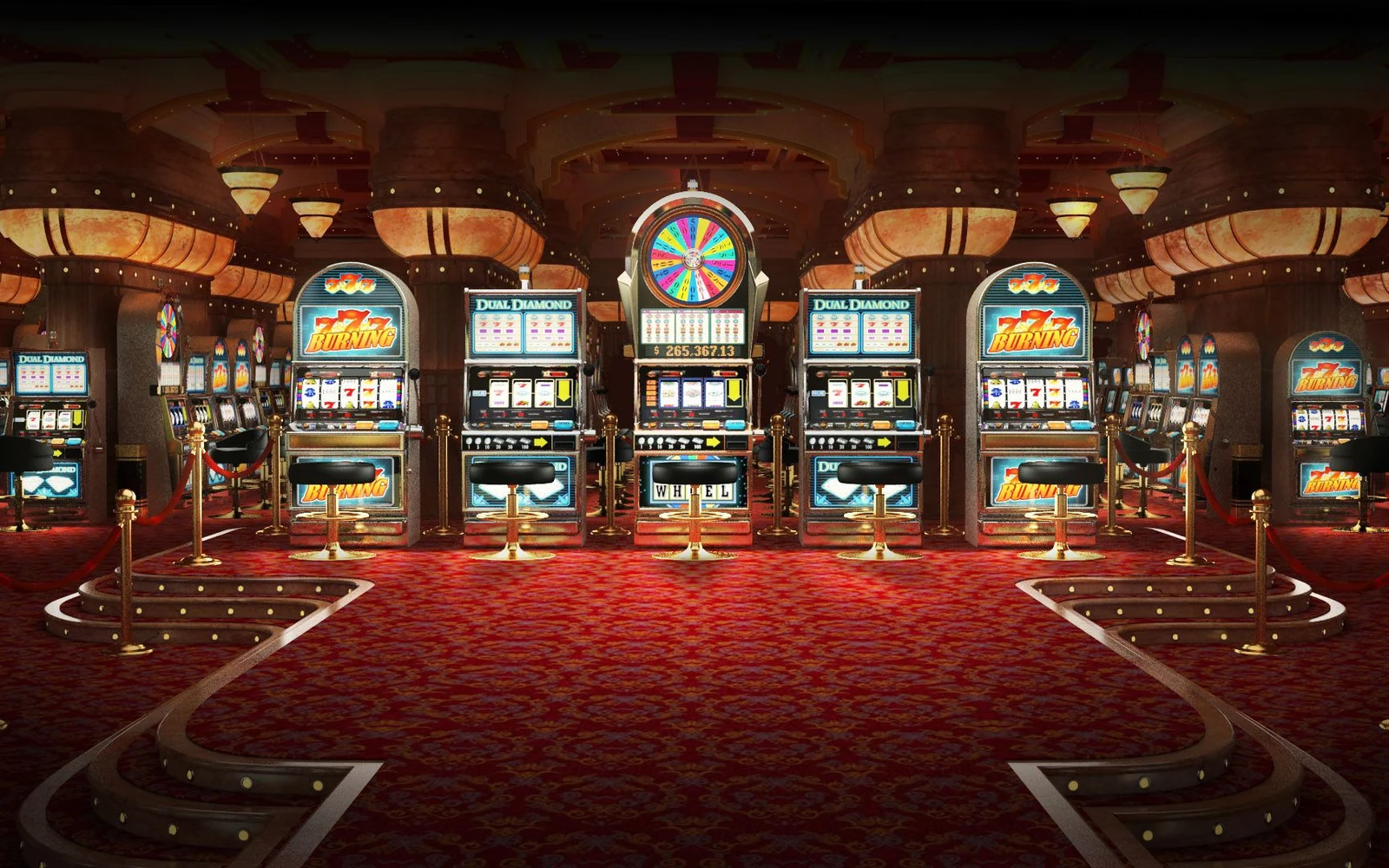 Ilustrasi permainan meja casino dengan suasana visual 2739
